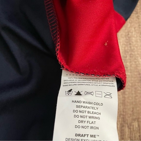 Women's Majestic Navy/Red Houston Texans Draft Me V-Neck T-Shirt Size Small - Picture 7 of 7